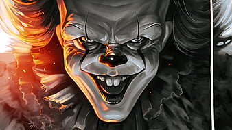 Pennywise Zombie, pennywise, it, clown, movies, zombie, artstation, HD wallpaper