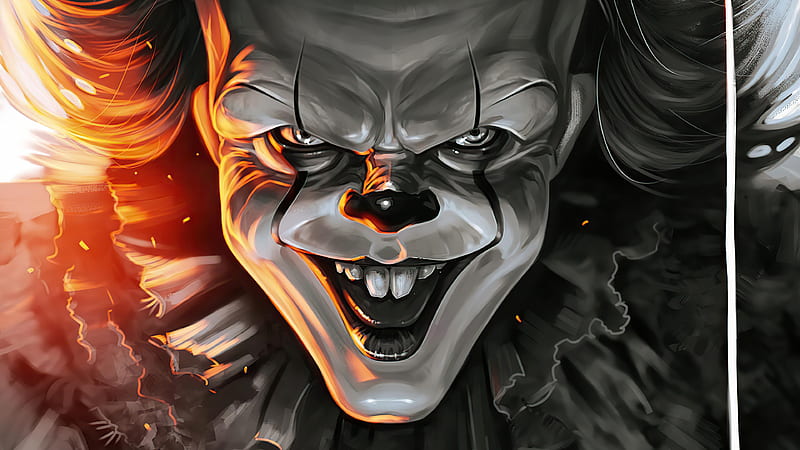Pennywise Zombie , pennywise, it, clown, movies, zombie, artstation, HD wallpaper