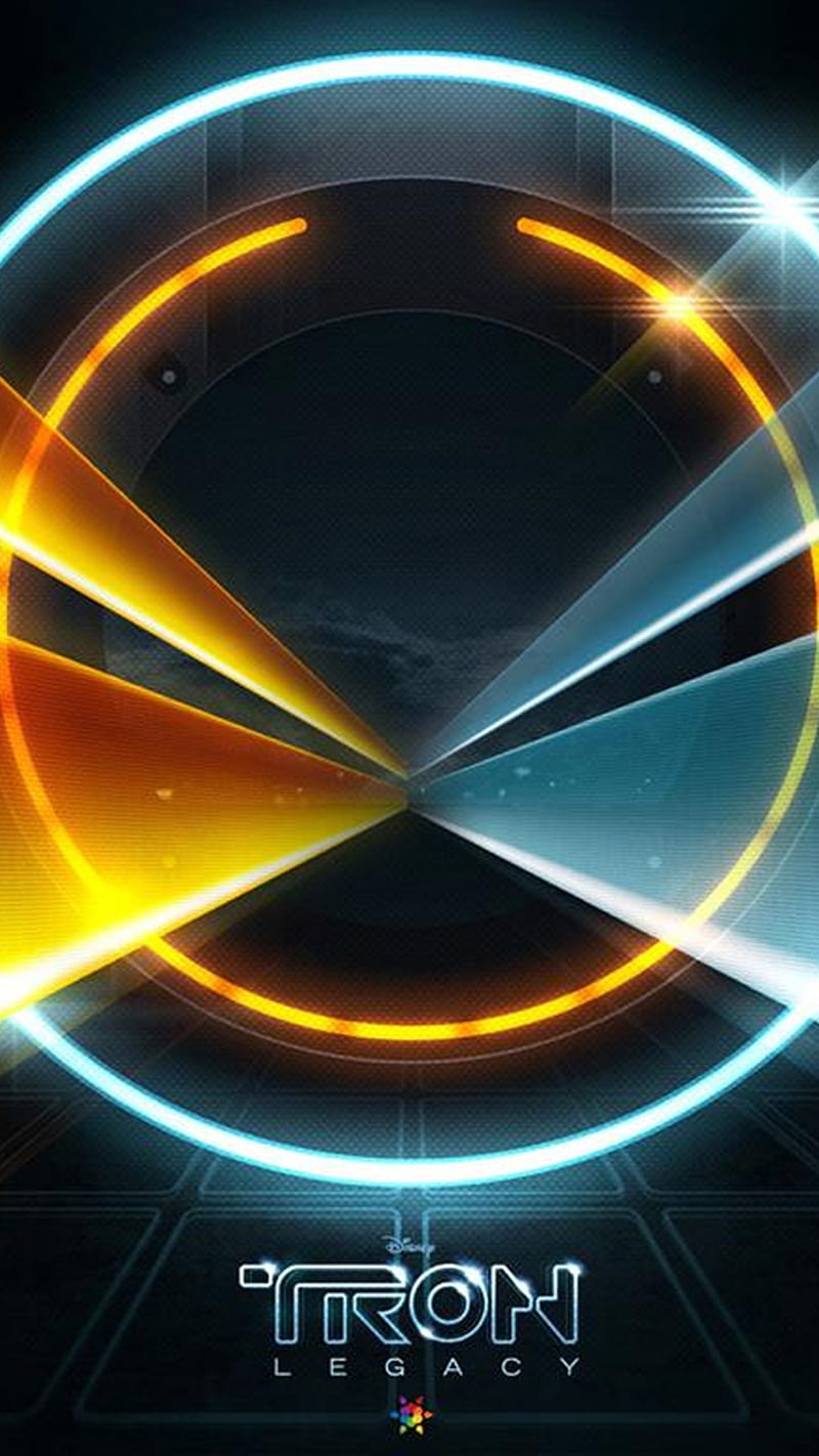 Tron Legacy, circle, game, light, movies, yellow, HD phone wallpaper |  Peakpx