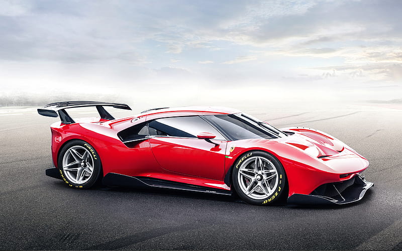 2019, Ferrari P80 C, racing car, exterior, front view, new red P80 C, italian sports cars, supercars, Ferrari, HD wallpaper