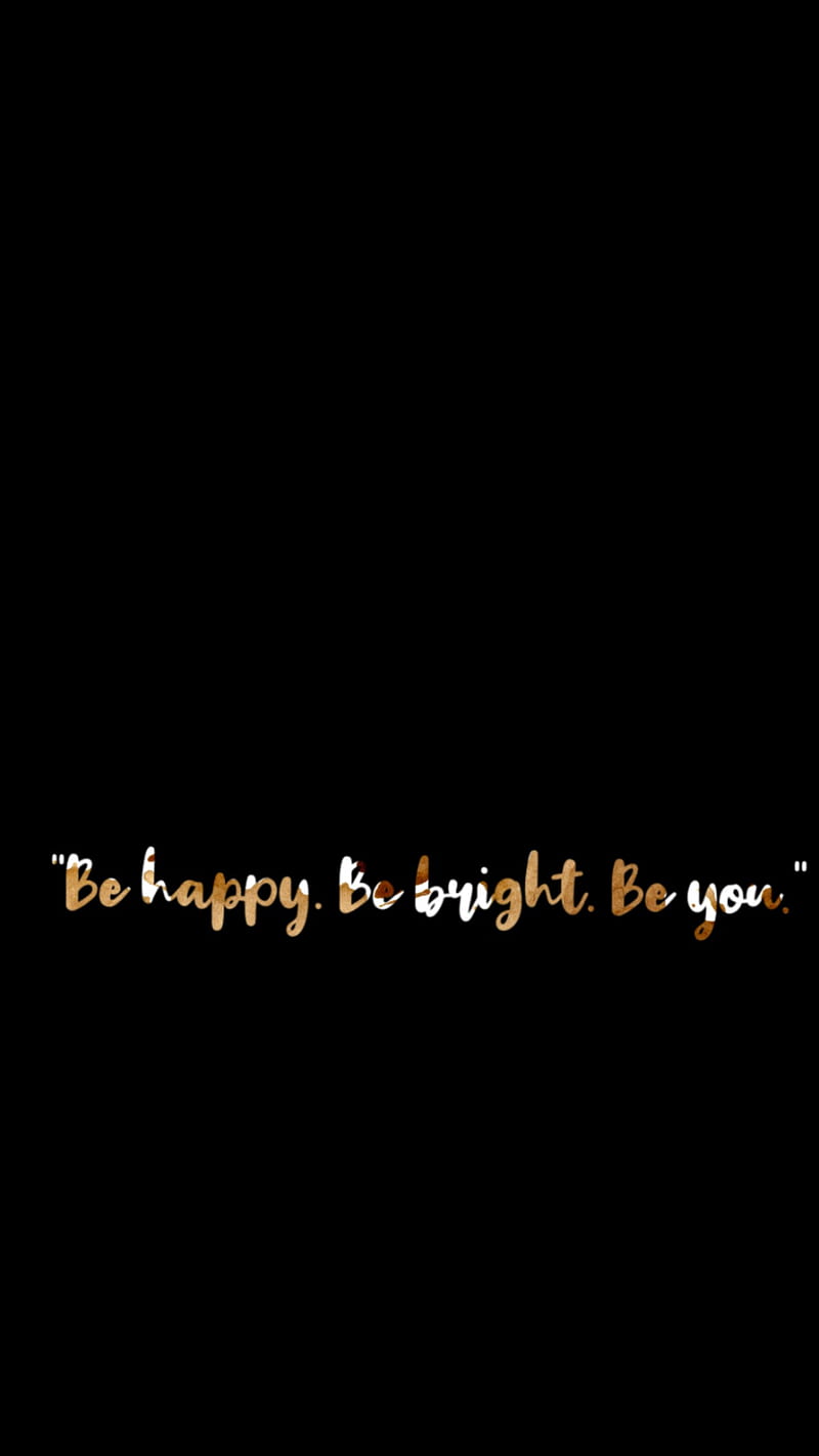 Be happy be you, minimal, quotes, sad, quote, black, white, friend, love, HD phone wallpaper