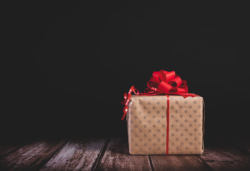 gift, box, bow, holiday, HD wallpaper
