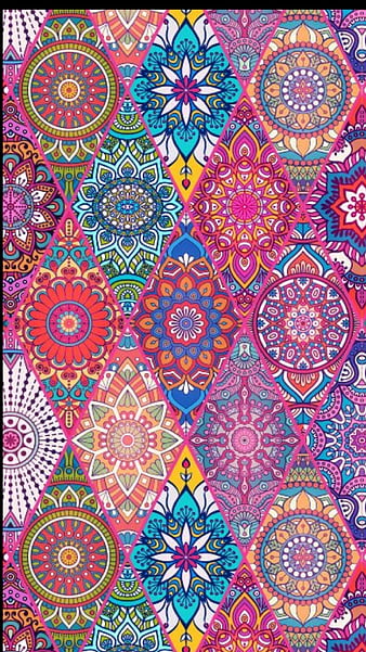Pretty Pattern, art, colorful, decoration, desenho, flowers, mandala,  pastel, HD phone wallpaper | Peakpx