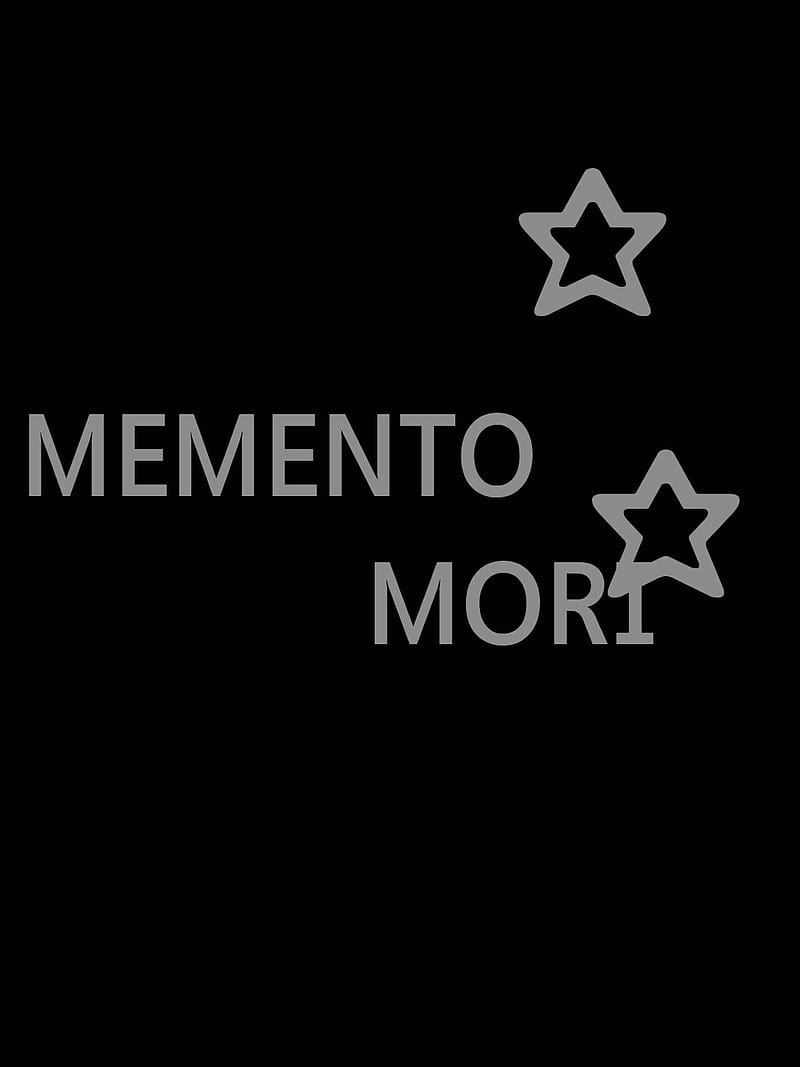 Memento Mori, black, death, latin, remember, HD phone wallpaper