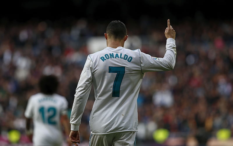 Cristiano Ronaldo, joy, footballer, CR7, soccer, Ronaldo, Real Madrid, La Liga, Galacticos, HD wallpaper