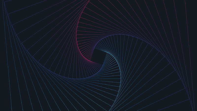 spiral lines, neon, Abstract, HD wallpaper