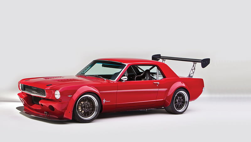 1966 Ford-Mustang, Classic, Red, Ford, Wing, HD wallpaper | Peakpx