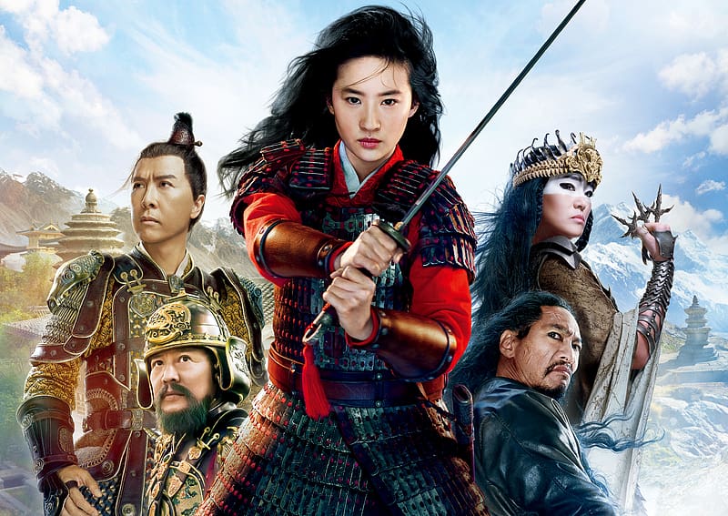 Warrior, Chinese, Sword, Movie, Actress, Liu Yifei, Mulan (2020), Hua Mulan, HD wallpaper