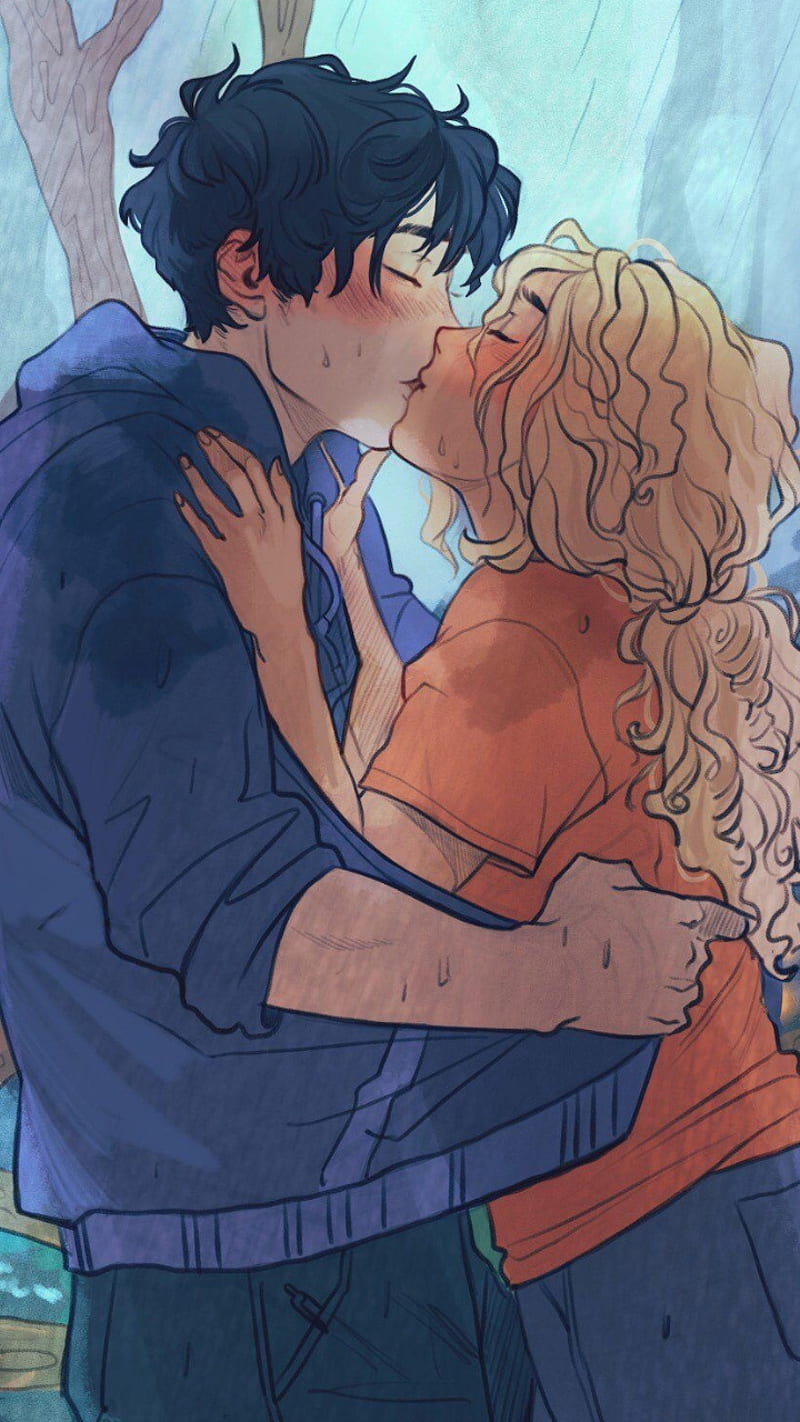 Percabeth, love, romance, art, Ships, Annabeth Chase, Percy Jackson, HD phone wallpaper