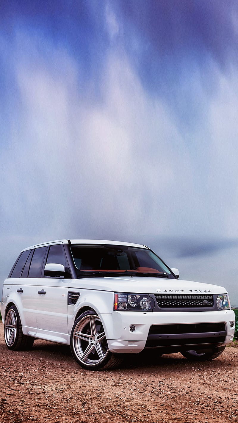 White Land Rover, engine, english, land rover, speed, suv, HD phone wallpaper