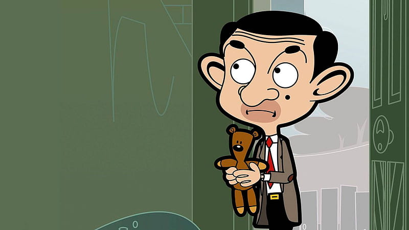 Mr. Bean At Haunted House, Mr Bean with Teddy, HD wallpaper