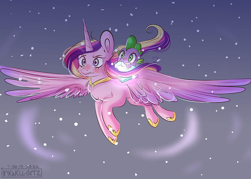 My Little Pony, My Little Pony: Friendship is Magic, Princess Cadance , Spike (My Little Pony), HD wallpaper
