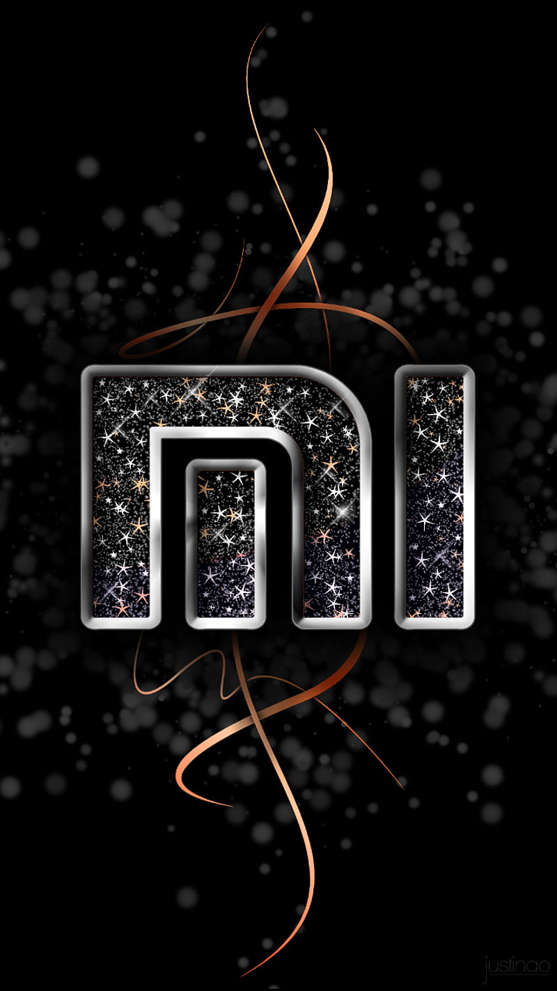 mi logo v2, black, logo, mi, mi logo, orange, xiaomi, xiaomi logo, HD phone wallpaper