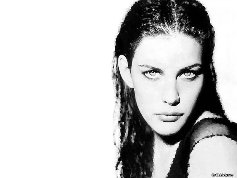 Free Download Liv Tyler Pretty Blue Eyes Female Actress Nice Look Black And White Hd 