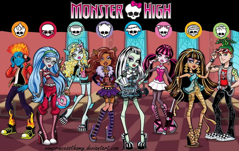 Monster High group, Monster High, Monster, High, HD wallpaper