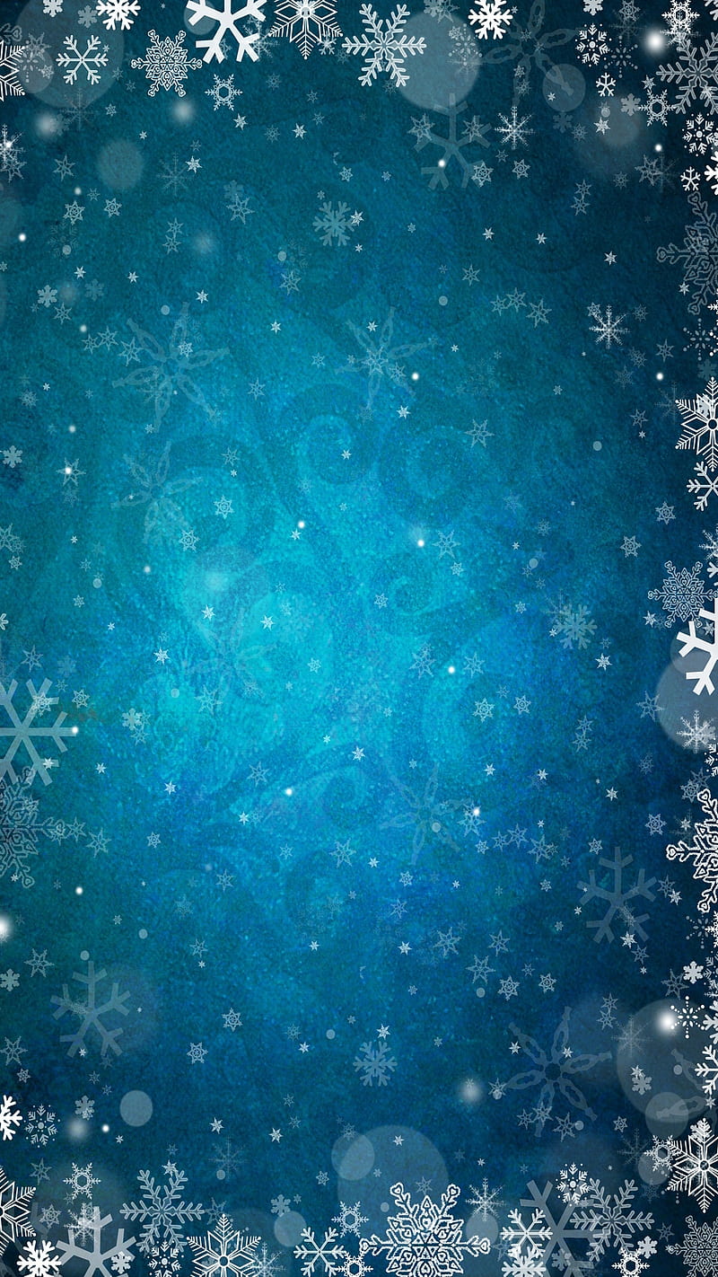 Abstract, blue, frost, lock screen, snow, winter, HD phone wallpaper