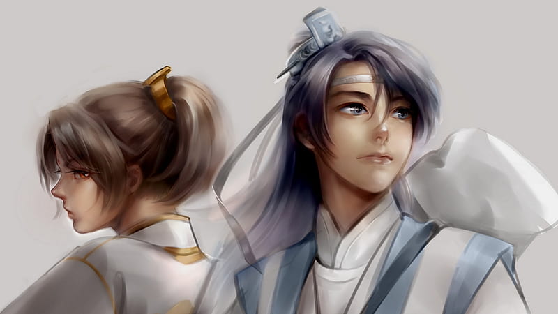 Anime, Mo Dao Zu Shi, Jin Ling, Lan Sizhui, HD wallpaper