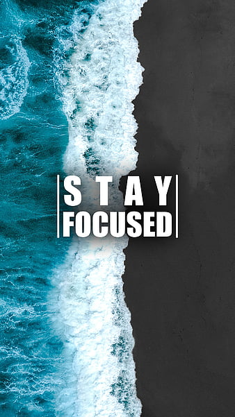 Stay Focused, amoled, black, focus, minimal, motivation, quote, quotes ...