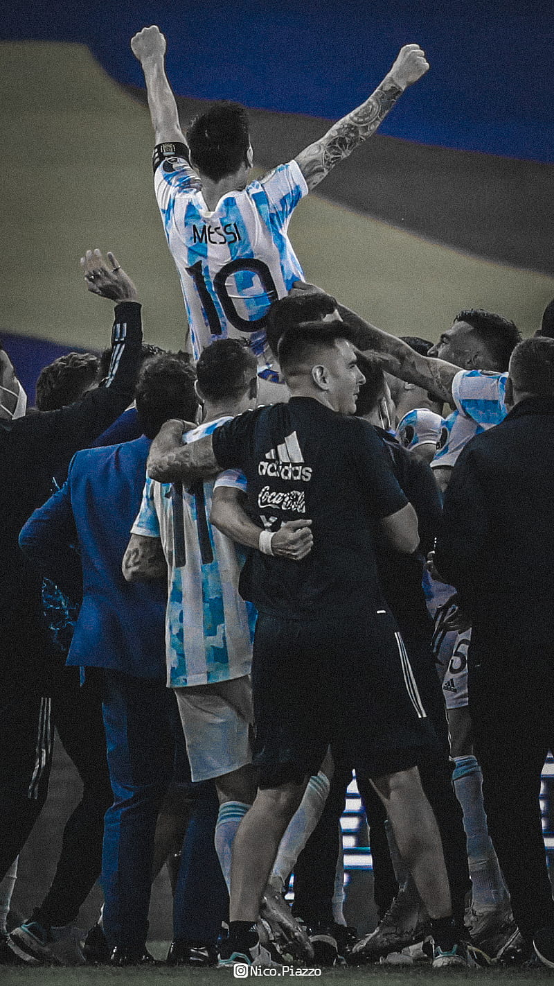 MESSI ARGENTINA CUP, campeon, champions, lionel, barcelona, selccion, copa america, football, futbol, HD phone wallpaper