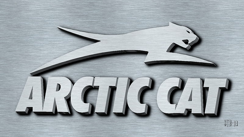 Arctic cat Brushed steel logo, Arctic cat Arctic cat Snowmobile , Arctic cat logo, Arctic Cat, Arctic cat Snowmobiles, Arctic cat background, HD wallpaper