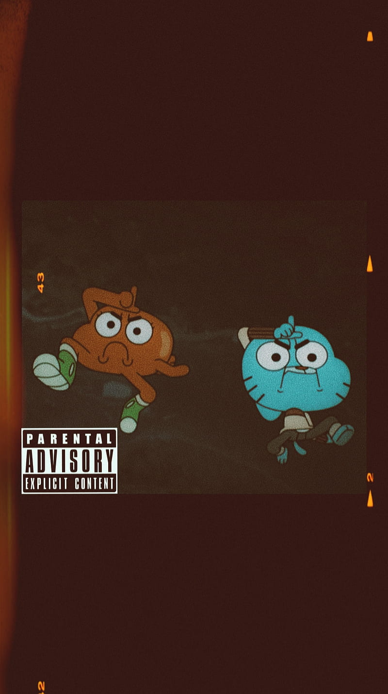 Gumball and darwin , darwin meme, gumball and darwin, take the l, parental advisory, gumball meme, gumball y darwin, funny, meme time, HD phone wallpaper