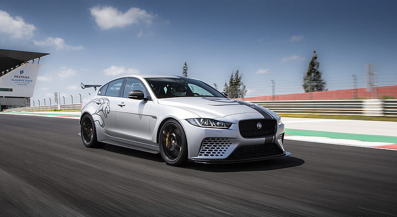 2018 Jaguar XE SV Project 8 - Front Three-Quarter , car, HD wallpaper