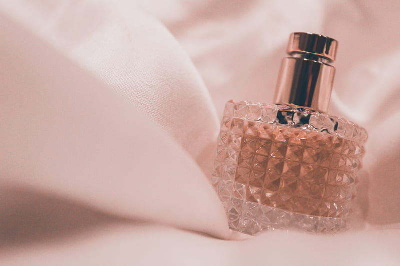 glass perfume bottle, HD wallpaper