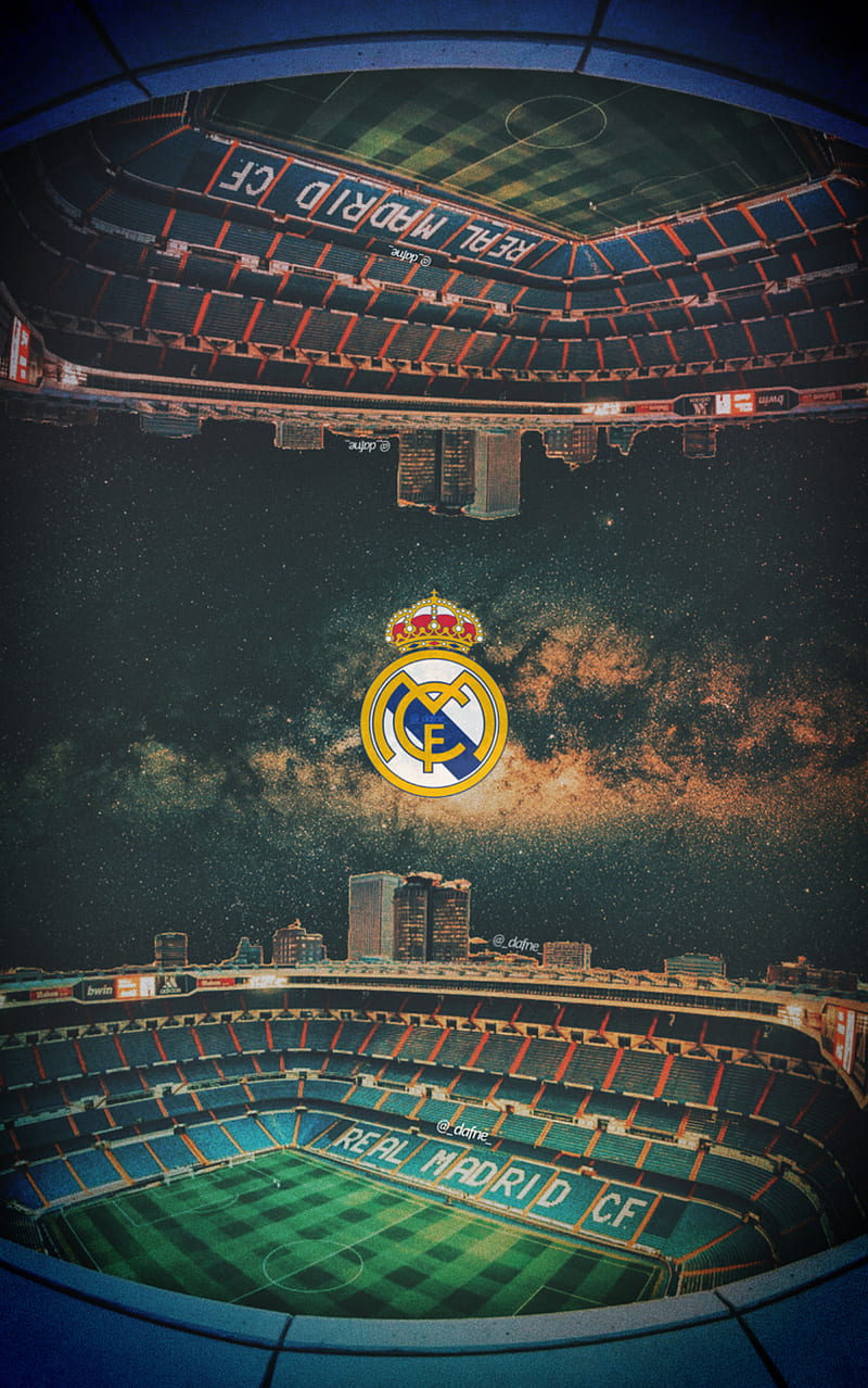 Real Madrid, badge, laliga, mcf, real madrid badge, real madrid cf, real madrid logo, santiago bernabeu, stadium, HD phone wallpaper