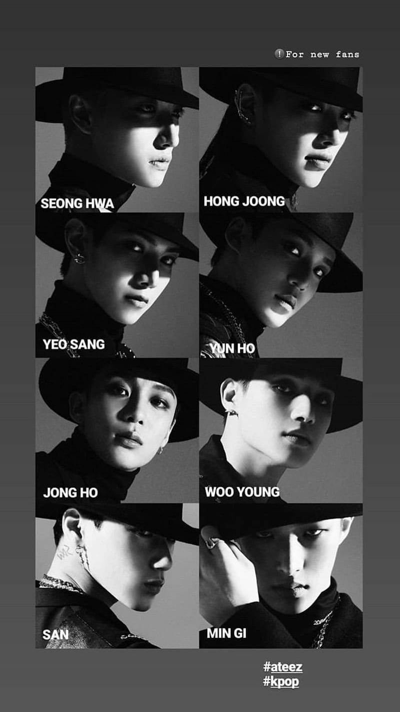 Ateez New Stans, hongjoong, jungho, kpop, mingi, san, wooyoung, yunho, HD phone wallpaper