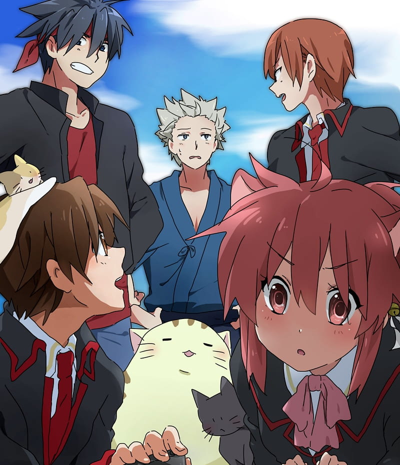Little Busters!, Natsume Rin, Natsume Kyōsuke, Naoe Riki, Inohara Masato, Miyazawa Kengo, HD phone wallpaper