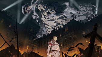 Anime, Attack On Titan, Attack on Titan, Eren Yeager, Reiner Braun, Shingeki No Kyojin, Titan, HD wallpaper