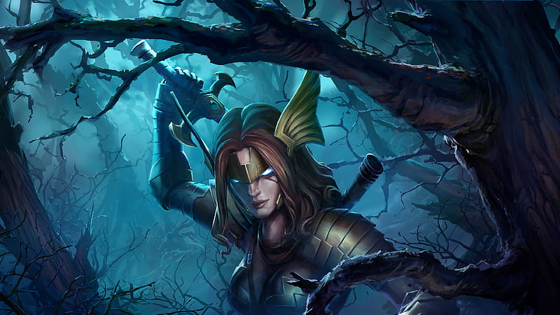 Enchantress Contest Of Champions, marvel-contest-of-champions, games, behance, HD wallpaper