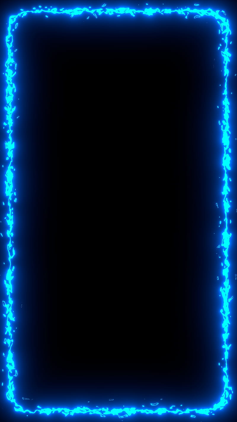 BLUE LIGHTNING, black, colors, frame, light, HD phone wallpaper | Peakpx