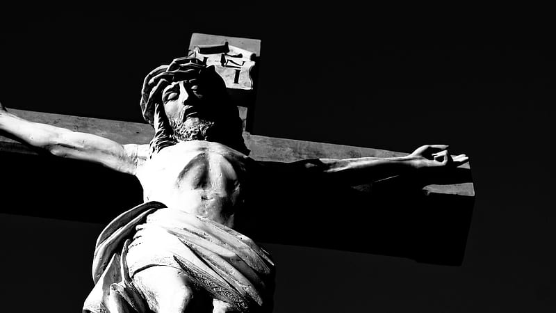 Jesus On Cross With Black Background Jesus, HD wallpaper