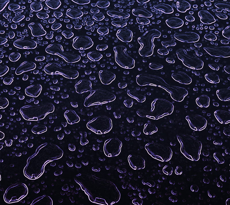 On da hood, black, dark, droplets, drops, neon pink, water, wet, HD wallpaper