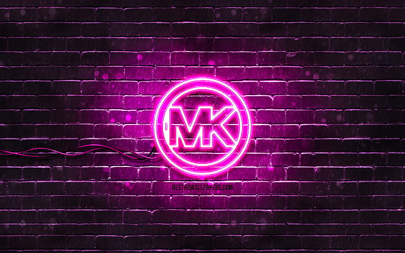 Michael Kors blue logo blue brickwall, Michael Kors logo, fashion brands, Michael  Kors neon logo, HD wallpaper | Peakpx