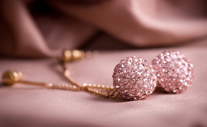 Pink earrings, jewel, pink, couple, earrings, HD wallpaper | Peakpx