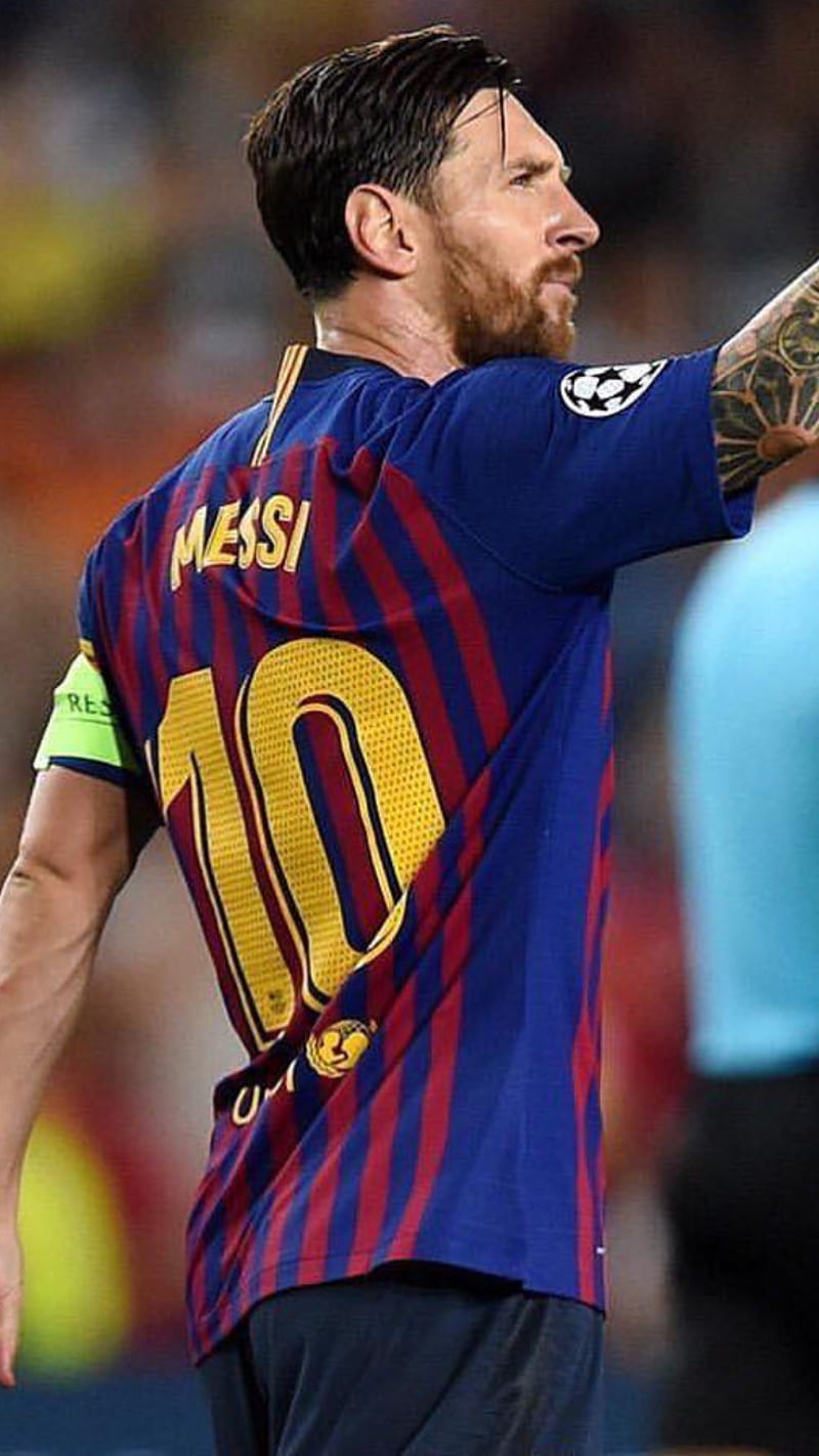 Lionel Messi , goat, king, lionel, messi, barcelona, champions, league, 2018, 10, argentina, HD phone wallpaper