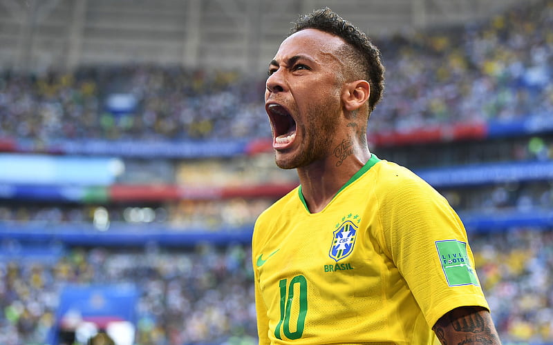 Neymar Jr Brazil national football team, football star, portrait, Brazilian football player, Neymar da Silva Santos Junior, HD wallpaper