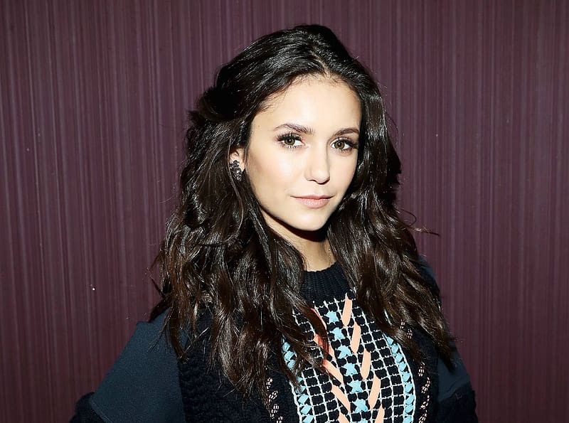 Brunette Celebrity Brown Eyes Actress Nina Dobrev Hd Wallpaper