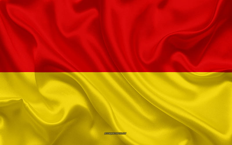 Paderborn Flag silk texture, silk flag, German city, Paderborn, Germany, Europe, Flag of Paderborn, flags of German cities, HD wallpaper