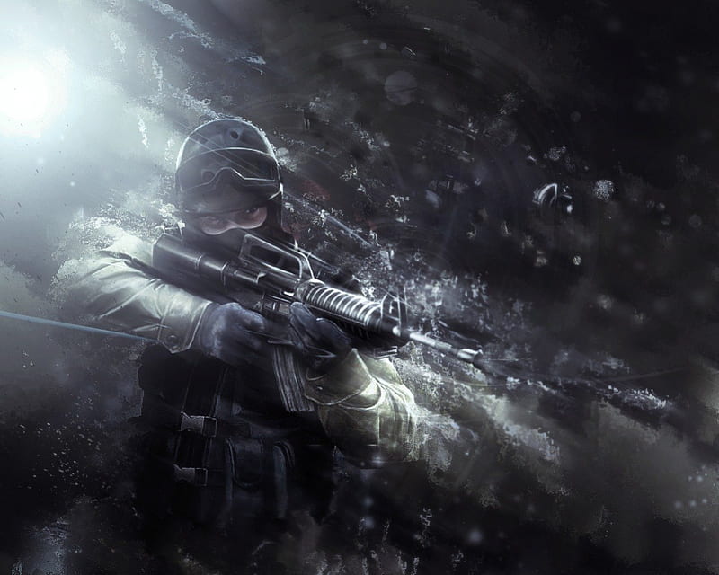 Counter strike source, action, rock, game, video, HD wallpaper