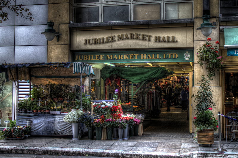 Flowers market, covent garden, london, flowers, beauty, placed, r, abstract, market, HD wallpaper