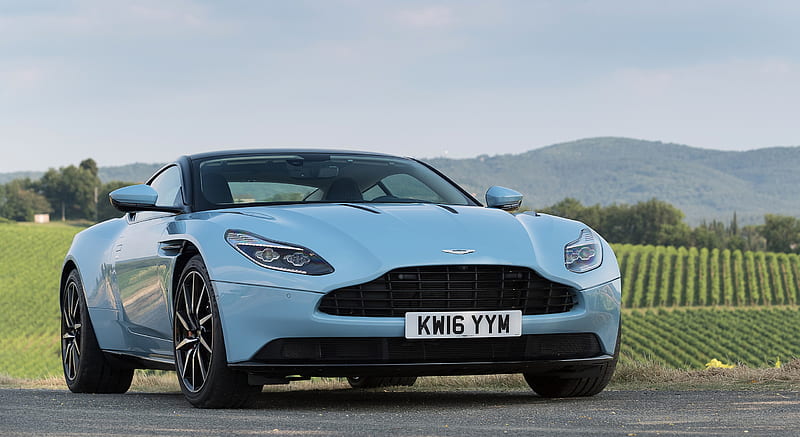 2017 Aston Martin DB11 (Color: Frosted Glass Blue; Location: Siena, Italy) - Front , car, HD wallpaper