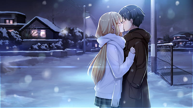 Just a Kiss, pretty, house, breeze, adorable, sweet, nice, love, anime,  beauty, HD wallpaper | Peakpx