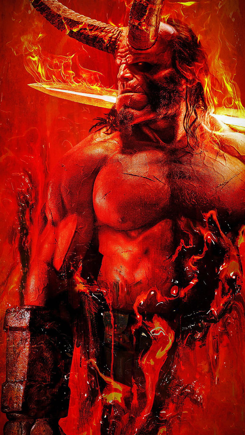 Hellboy 2019, movie, hell, demon, god, spawn, monsters, HD phone wallpaper