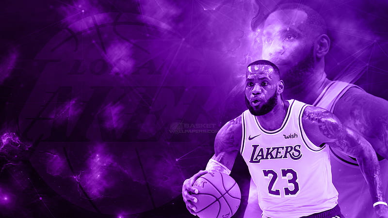 American Basketball Los Angeles Lakers NBA Nike LeBron James, HD wallpaper