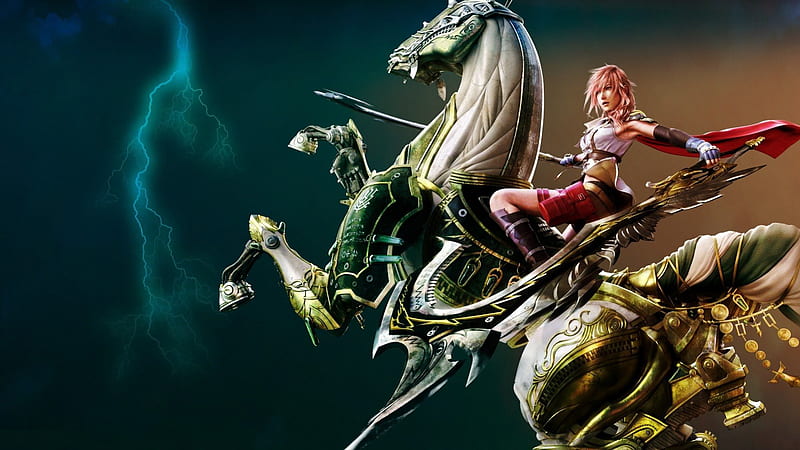Lightning Farron Games Female Ff13 Video Games Horse Odin Lightning Claire Farron Hd Wallpaper Peakpx