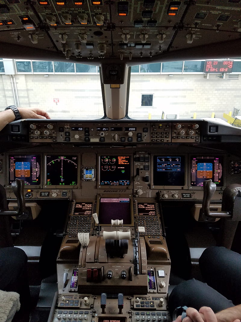 777 Cockpit, aircraft, aviation, HD phone wallpaper | Peakpx