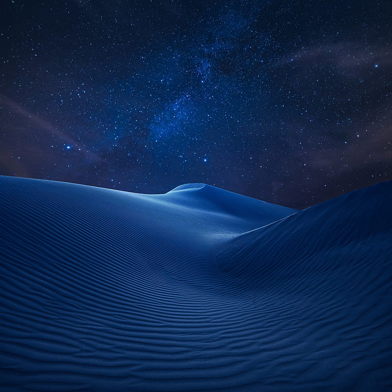 Sand dunes in night, blue night, dubai, dunes, sand, stars, thar, HD phone  wallpaper | Peakpx